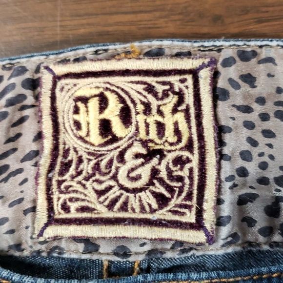 Rich and Skinny Raw Aluminum Dark Wash Jeans - Picture 4 of 10